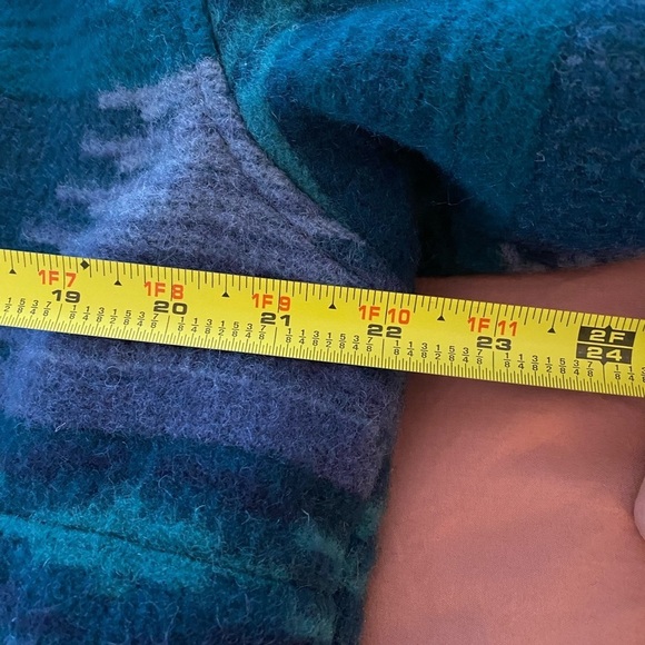 Vintage Woolrich Size Womens Medium Aztec Print Wool Chore Coat Shawl Collar - Picture 10 of 11